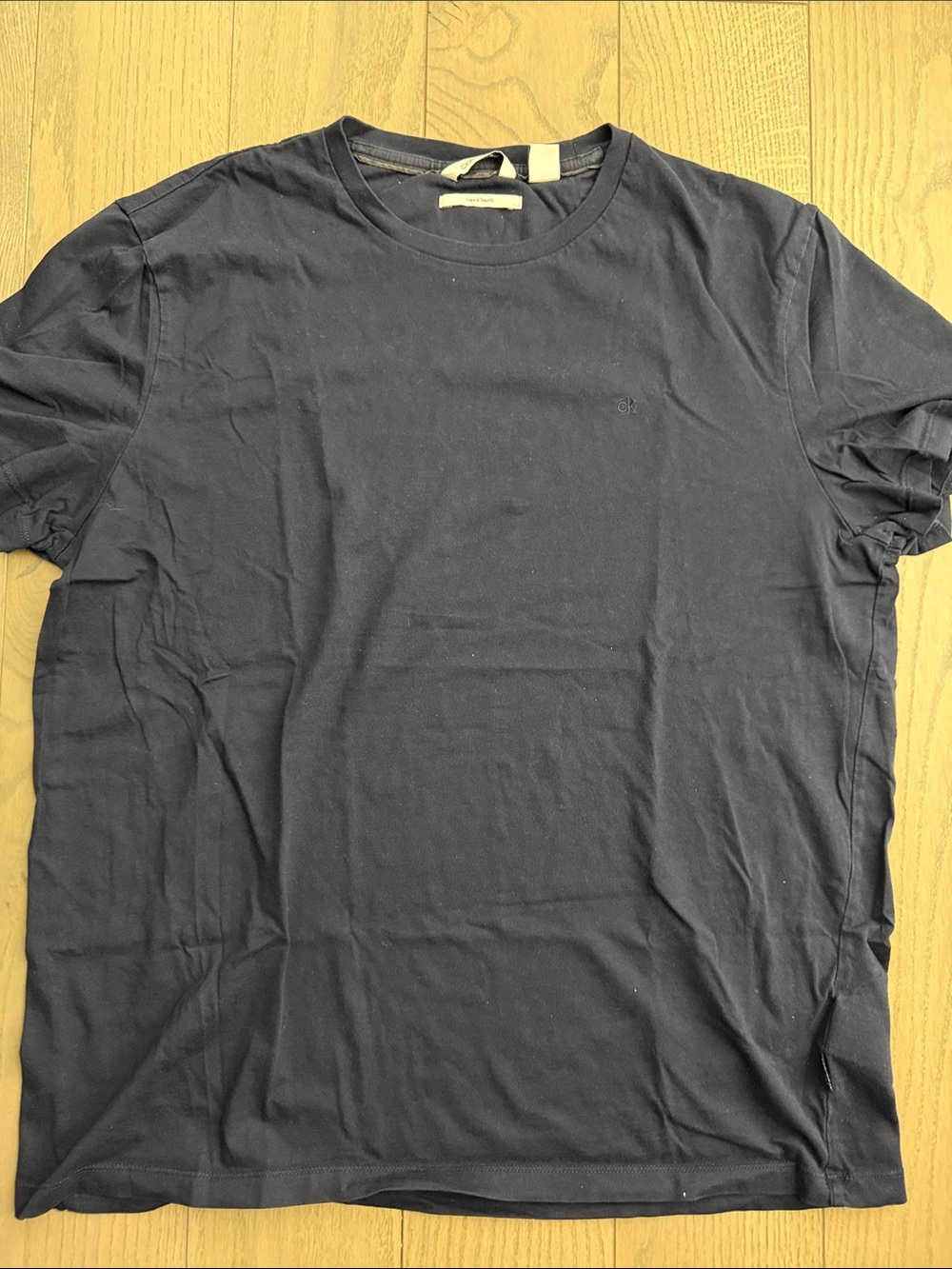 Calvin Klein Men’s Crew Neck T-Shirt — Dark Navy